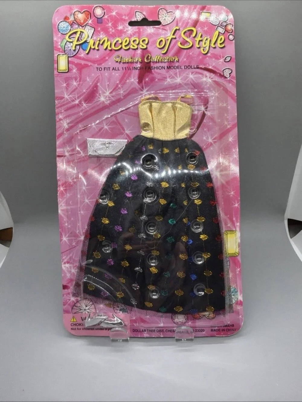 NIB (2001) Princess Of Style Fashion Doll DRESS, Bag, Shoes